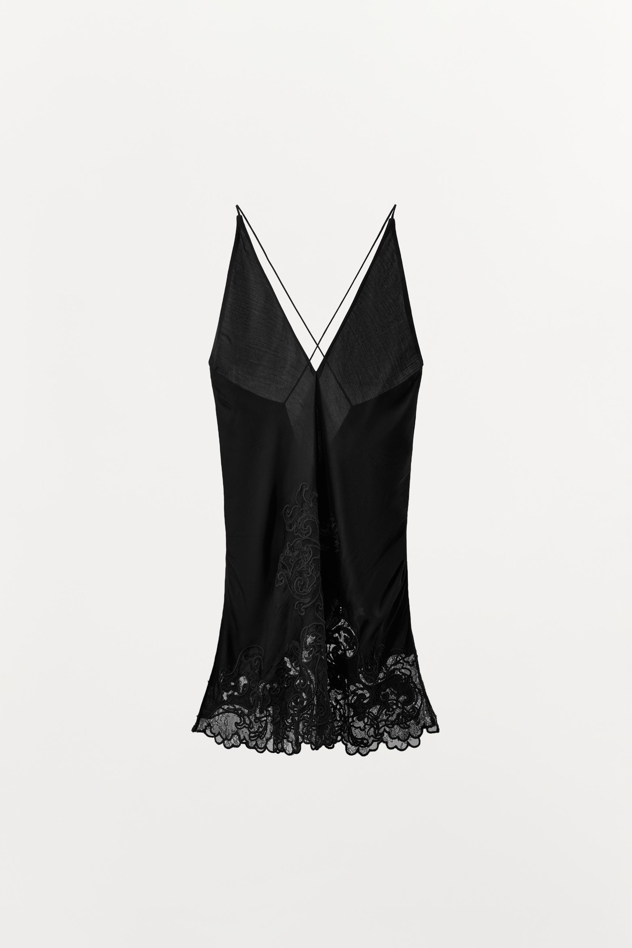 100% VISCOSE EMBROIDERED CAMISOLE | Zara US