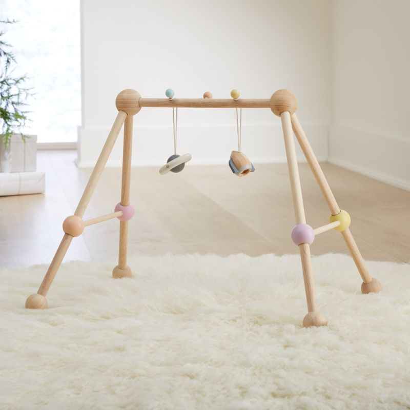Plan Toys Wooden Baby Play Gym + Reviews | Crate & Kids | Crate & Barrel