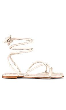 ALOHAS Lace It Up Flat Sandal in Ivory from Revolve.com | Revolve Clothing (Global)