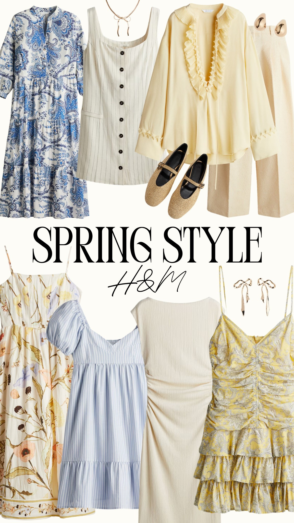 Spring style guide, H&M, dress, blue, yellow, shoes 💛

#LTKFestival #LTKWatchNow #LTKSeasonal