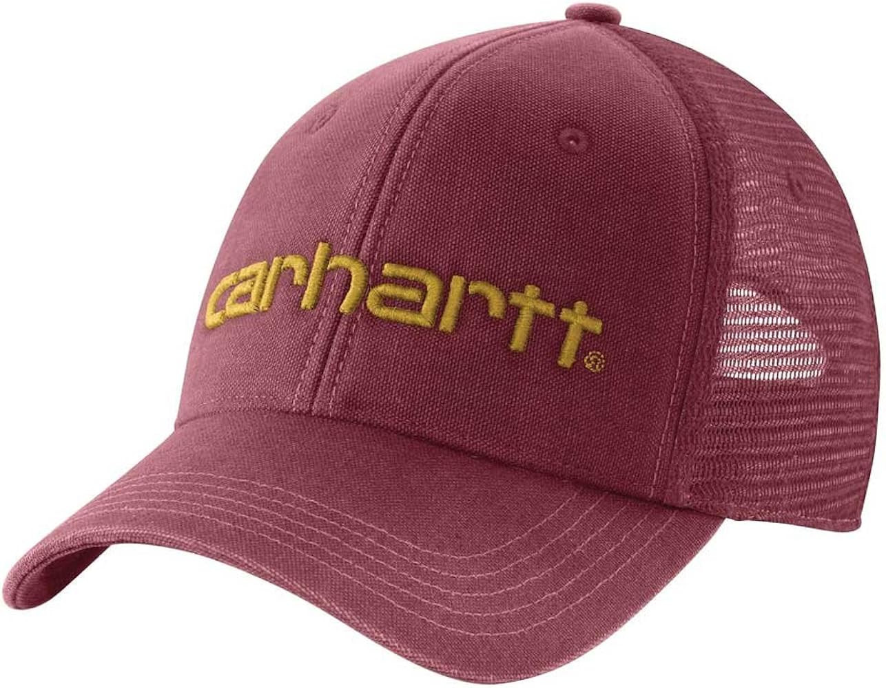 Carhartt Men's Canvas Mesh-Back Logo Graphic Cap | Amazon (US)