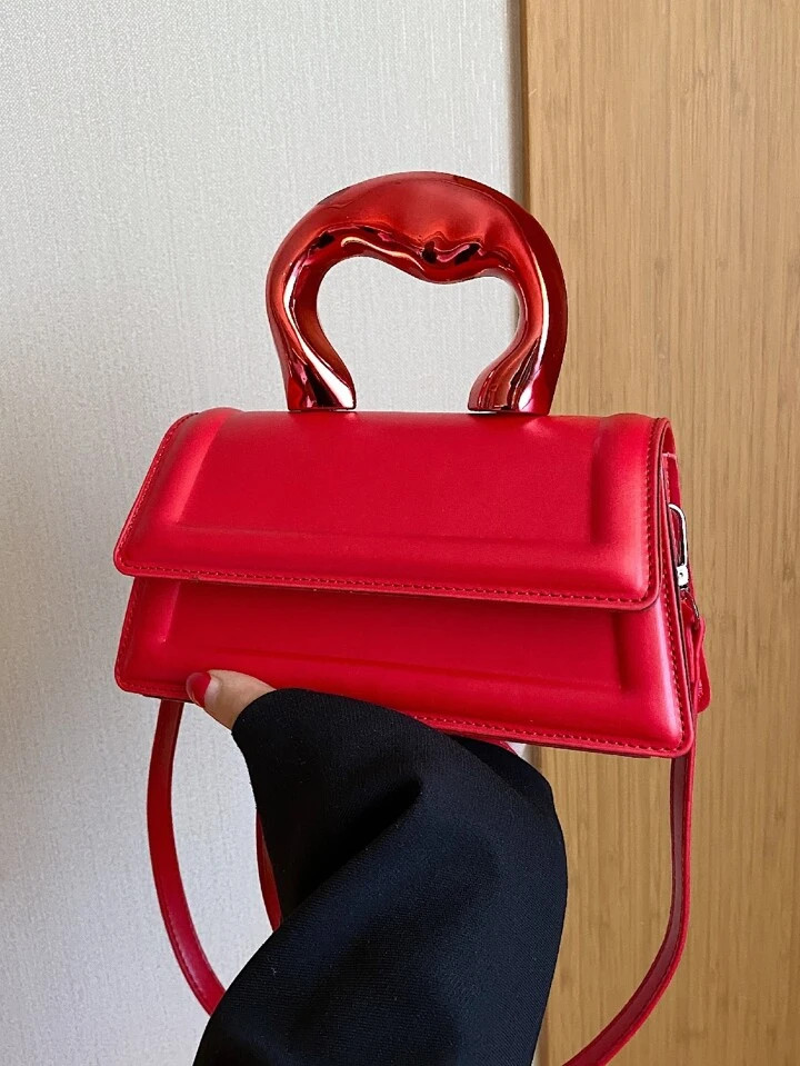 CONTAINEVERY Waterproof, Lightweight, Portable, Classic, Casual Minimalist Personalized Red Flip ... | SHEIN