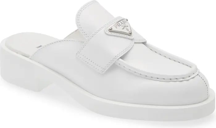 Prada Logo Platform Loafer Mule | Nordstrom | Nordstrom