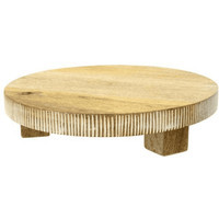 Lucca Wood Pedestal - Small | THELIFESTYLEDCO