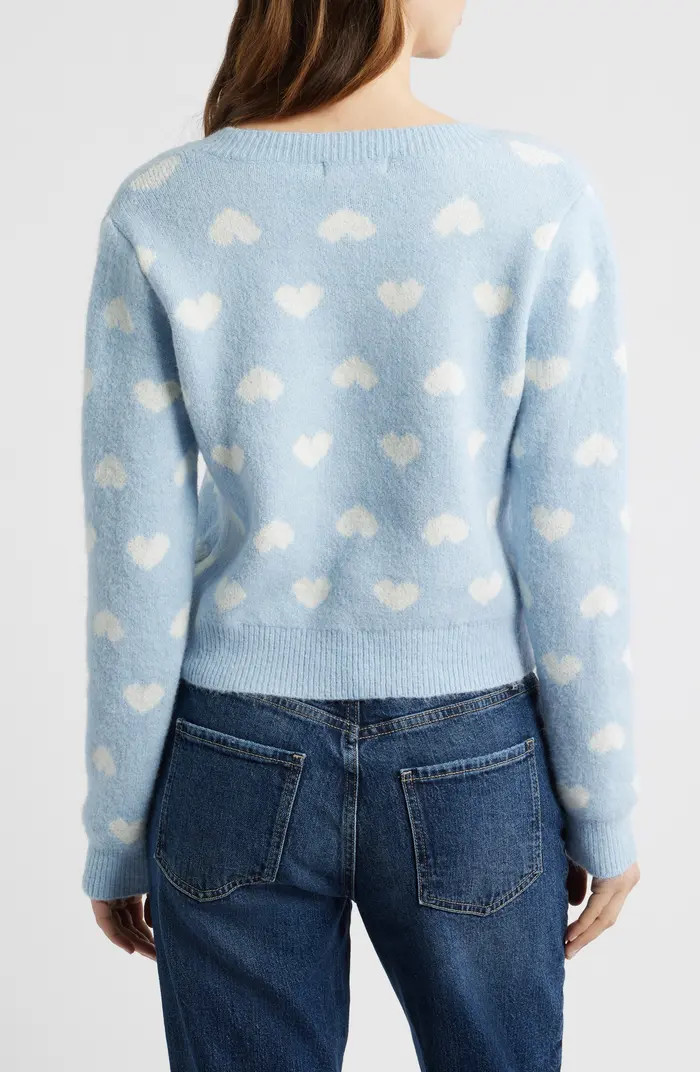 Heart Jacquard Cardigan | Nordstrom