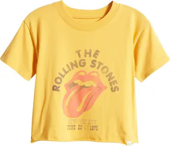 Kids' Boxy Raw Hem Rolling Stone Graphic T-Shirt | Nordstrom