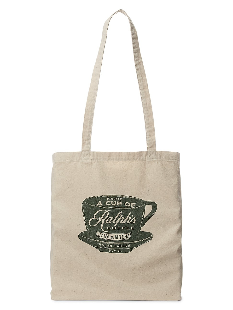 RL Coffee Tote - Cream Green | Saks Fifth Avenue
