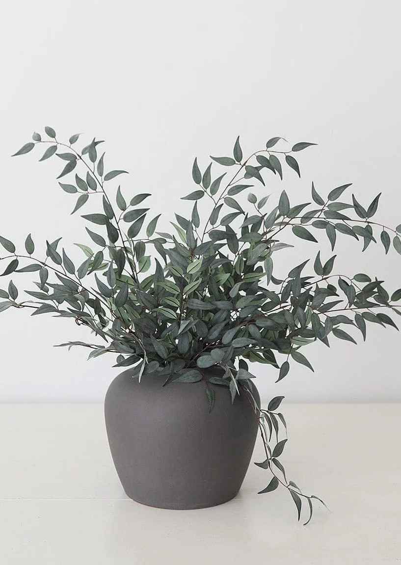 Italian Ruscus Leaf Branch | Fake Green Stems & Plants | Afloral.com | Afloral