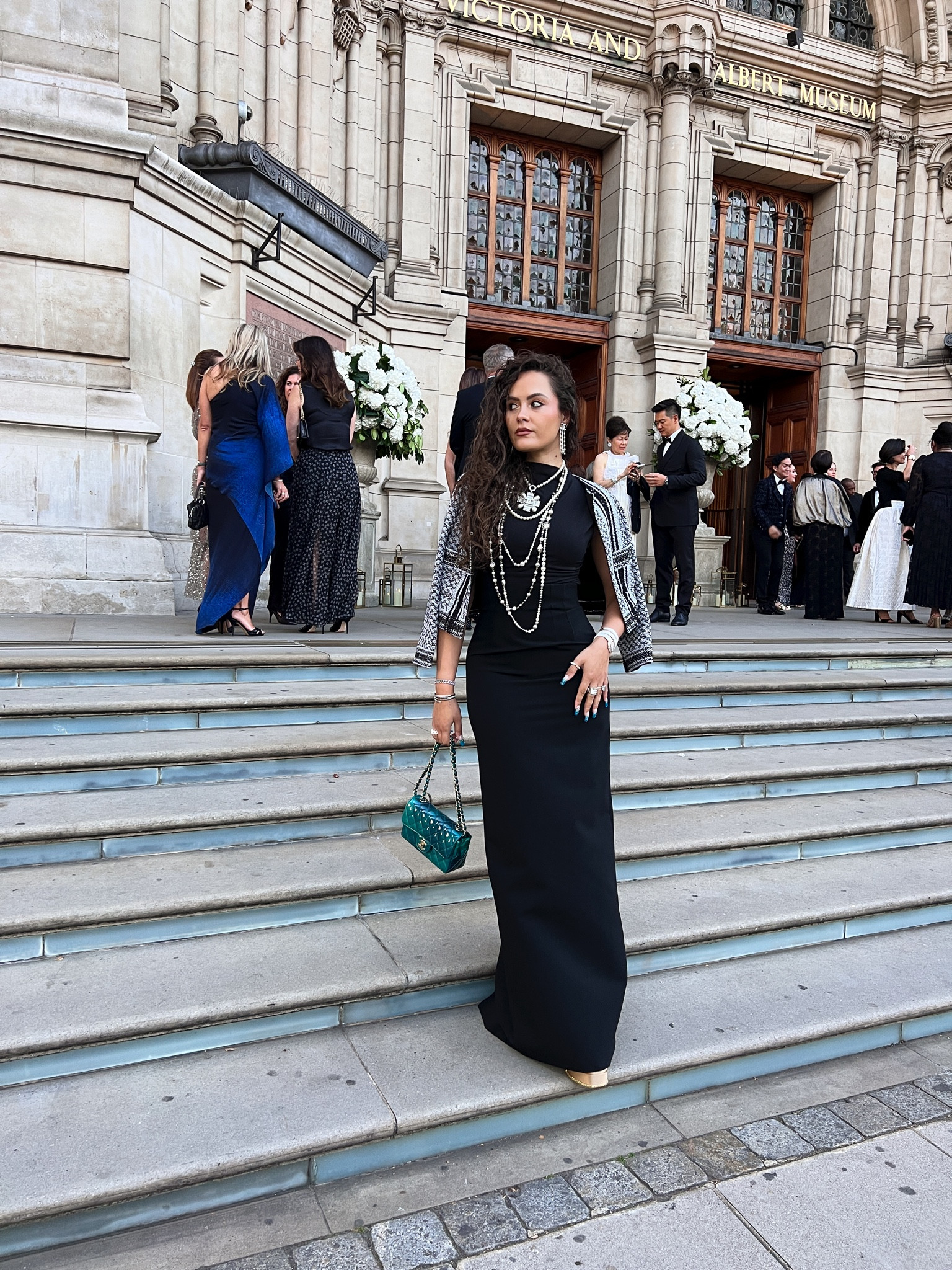 Black top, blouse, black silk satin skirt, heels, chain quilted bag, silver necklaces

#LTKSeasonal #LTKstyletip #LTKeurope