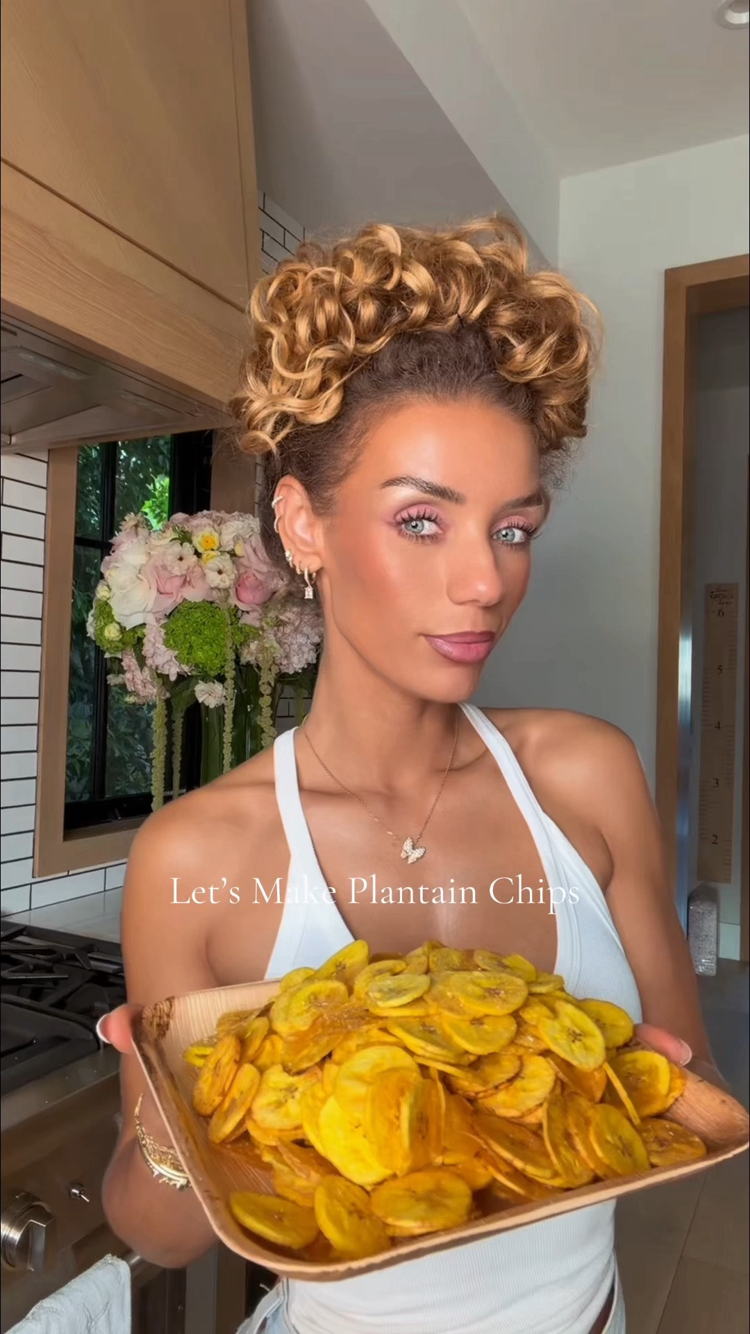 Plantain chips at home