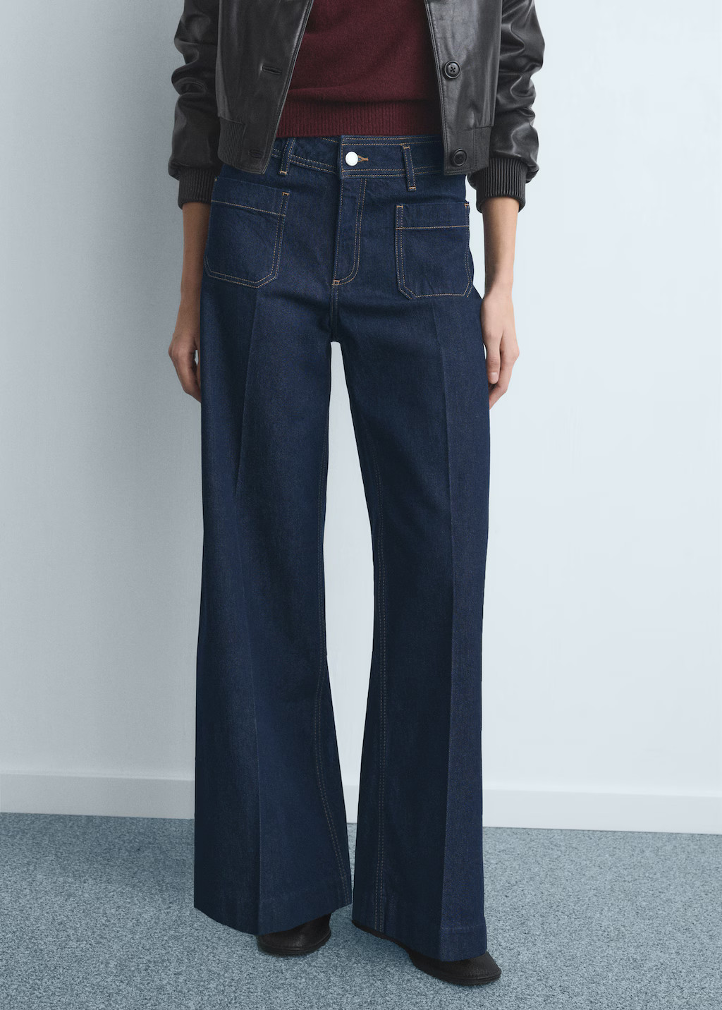 Wide-leg jeans with pockets | Mango (US/MX/AU)