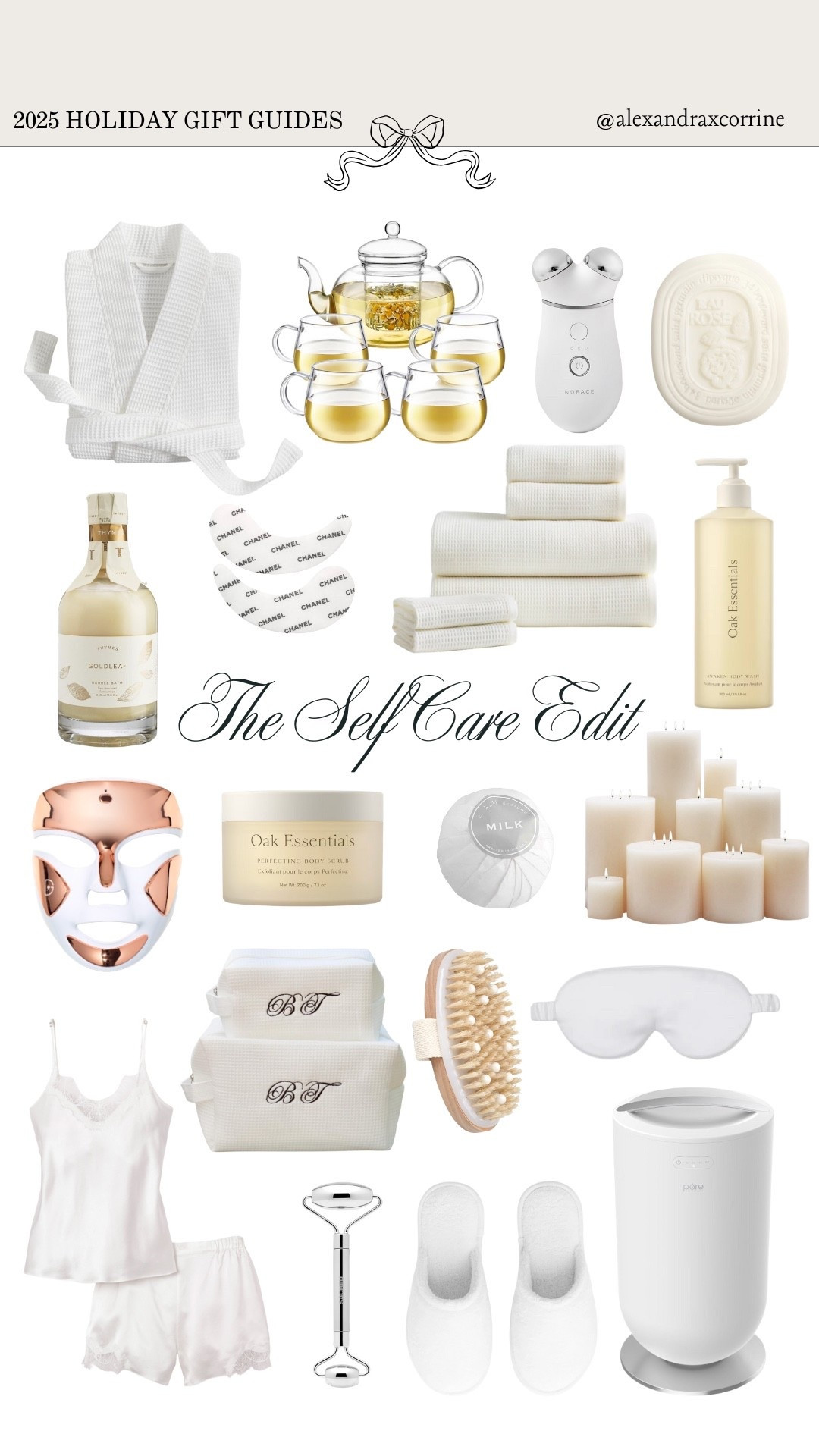 The 2025 holiday gift guides curated by Alexandra Corrine: The self care edit 🧖🏻‍♀️ 

Gift guide, holiday, Christmas gift ideas, gift ideas, wishlist, present, gift inspiration, holiday shopping, beauty, self care, spa at home, skincare 

#LTKGiftGuide #LTKHoliday