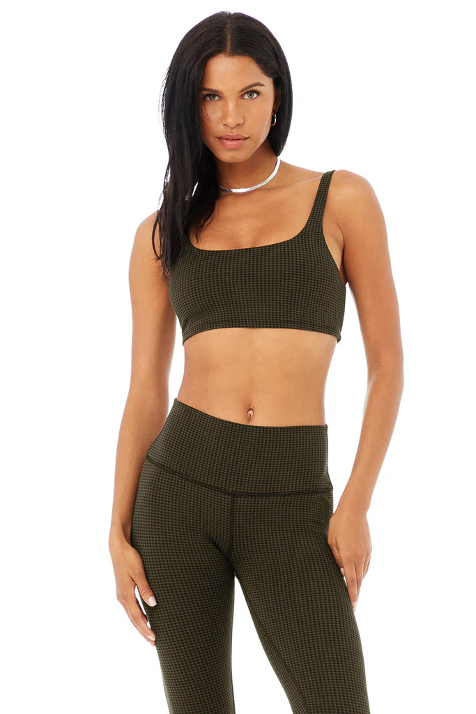 Micro Houndstooth Bra | Alo Yoga (US)