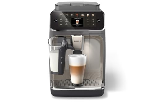 Philips 4400 Series Fully Automatic Espresso Machine, LatteGo Milk System, Integrated Grinder, 12 Hot & Iced Coffee Pre-Sets, Quick Start, SilentBrew, 15-Bar Pressure, Black Chrome (EP4444/90) | Amazon (US)