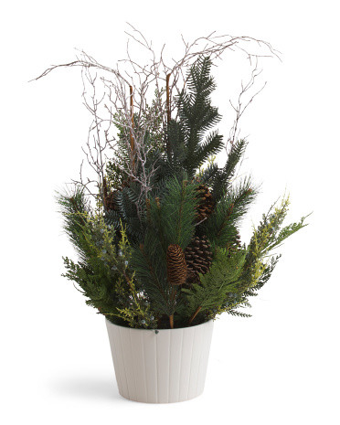 37in Pine And Pinecone Arrangement | TJ Maxx