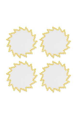 Gold Sunburst Cocktail Napkins | Revolve Clothing (Global)