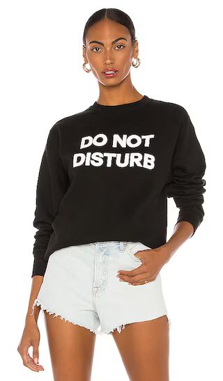 Do Not Disturb Sweatshirt in Black | Revolve Clothing (Global)