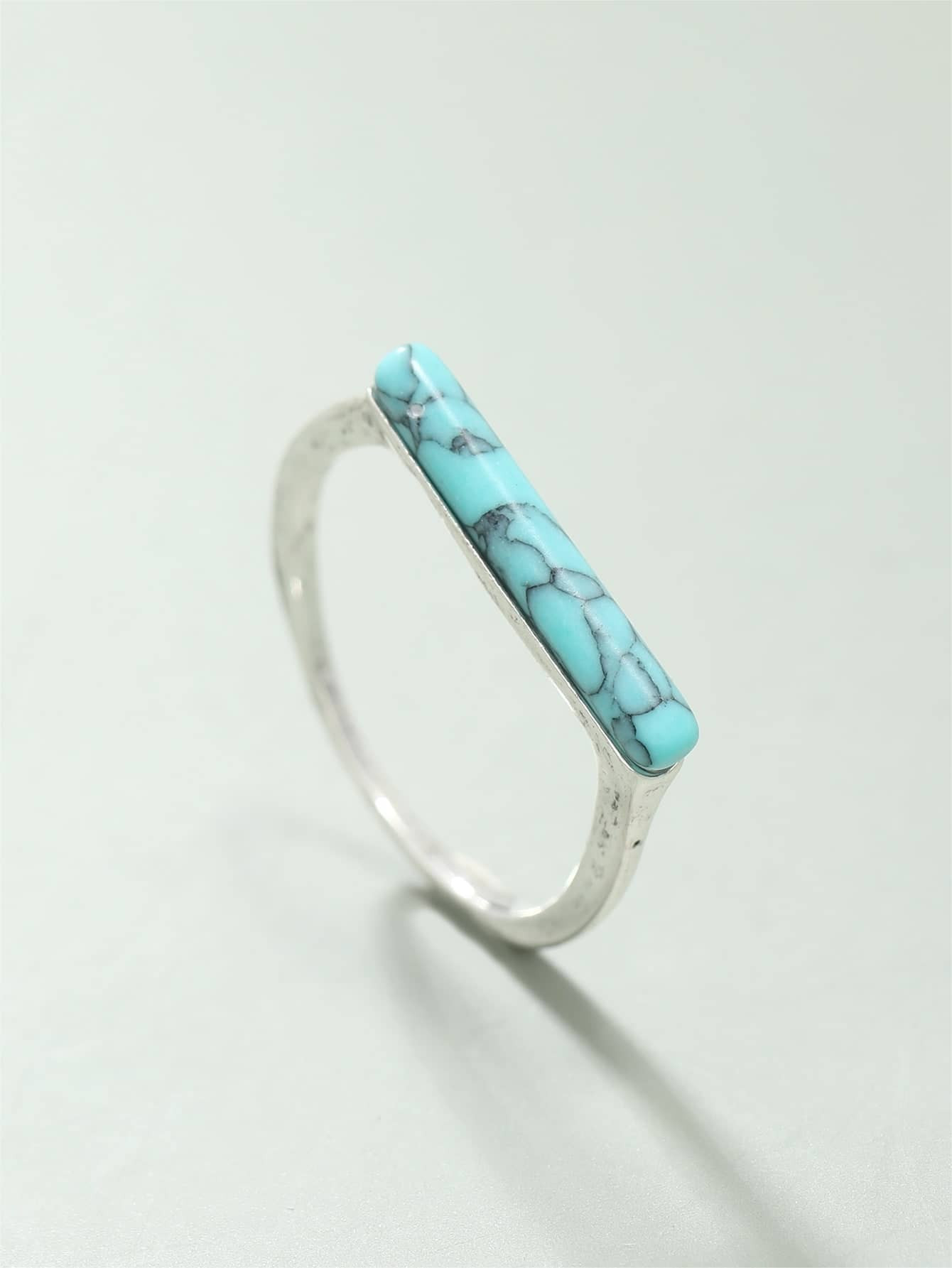 Turquoise Decor Ring | SHEIN