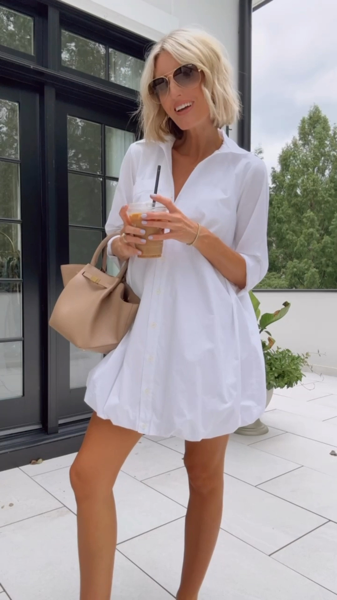 Love how the bubble hem makes this simple dress a little more fun! Wearing an XS!

Loverly Grey, pre fall outfit, bubble dress, maternity outfit, weekend outfits, shirt dress 

#LTKSeasonal #LTKStyleTip