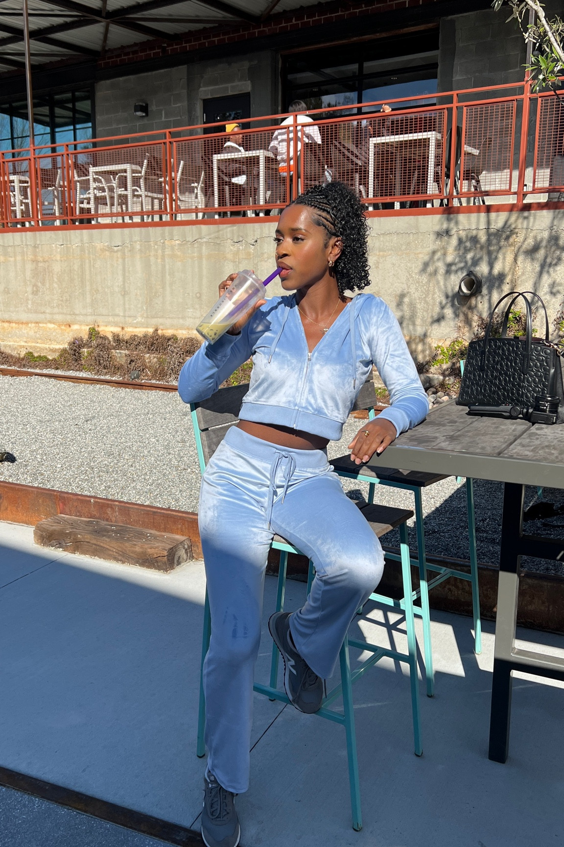 light blue aerie track suit 🤍🦋 

#LTKFind #LTKstyletip #LTKfit