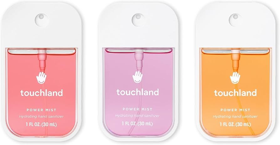 Touchland Power Mist Hydrating Hand Sanitizer Spray, JUICY Trio Set (Watermelon, Peach, Berry), 1... | Amazon (US)