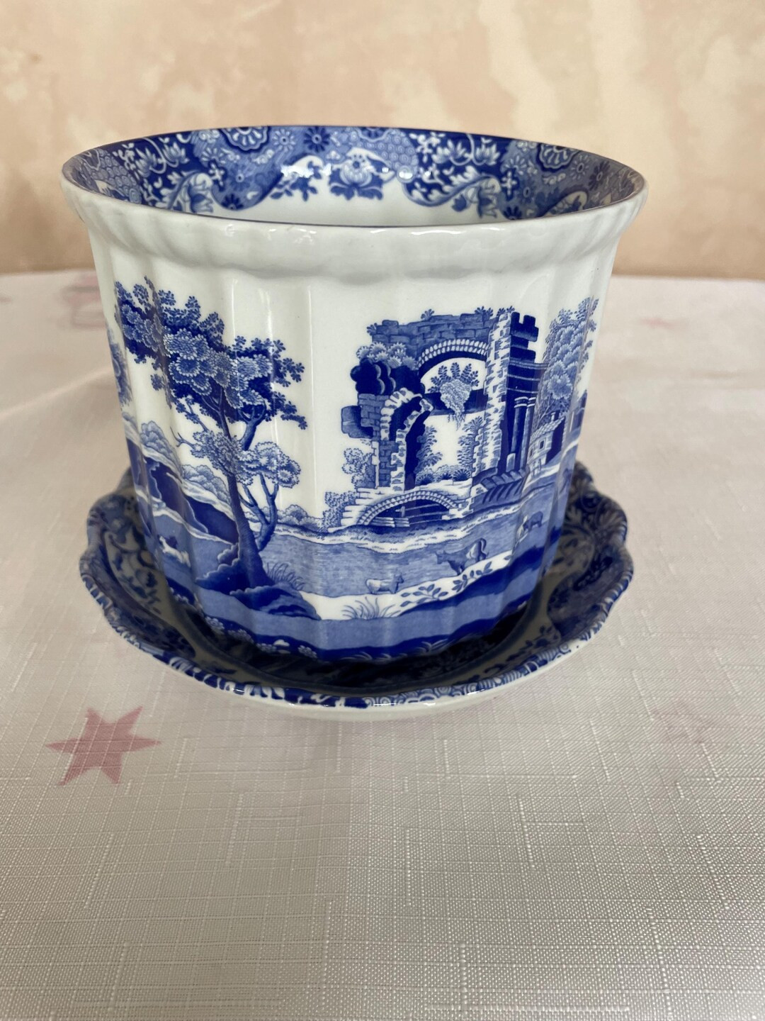 Spode Italian Cachepot Planter Pot Jardiniere , Blue and White Pottery, Transferware, Traditional... | Etsy (US)