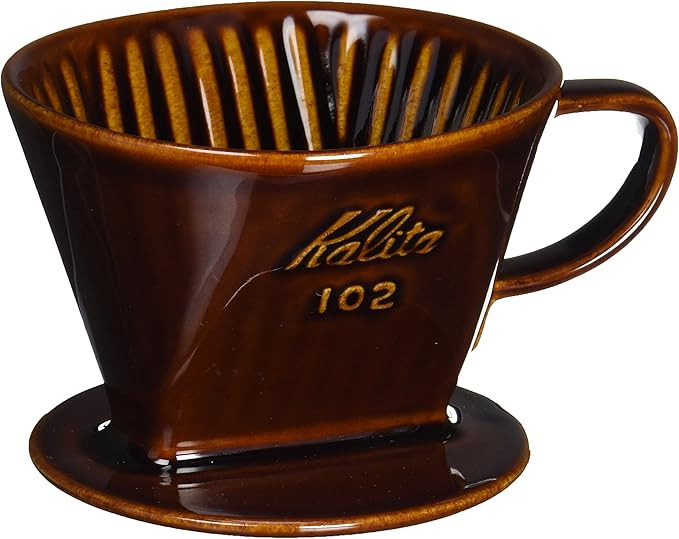 Kalita Style Coffee dripper, 102, 4 cups, Brown | Amazon (US)