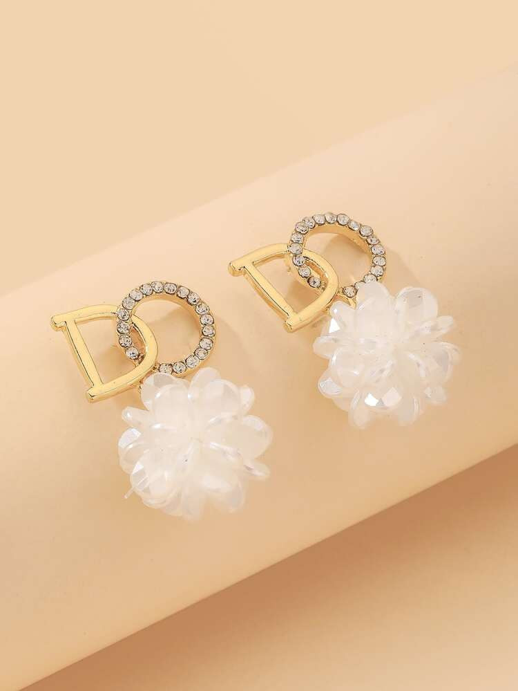 Letter Design Earrings | SHEIN