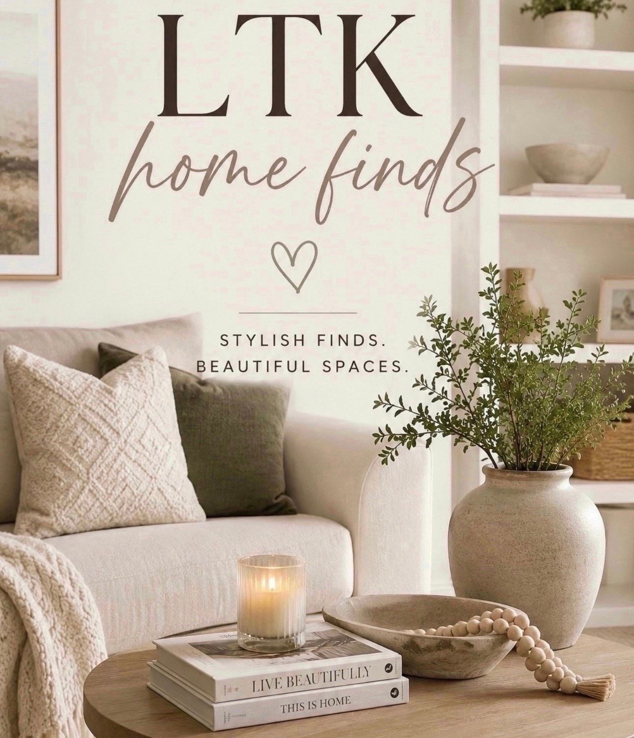 Neutral home finds that make your space feel cozy, clean, and elevated 🤍✨ From affordable decor to everyday essentials, these are the pieces currently making our house feel more like home.

#LTKHome #LTKSaleAlert