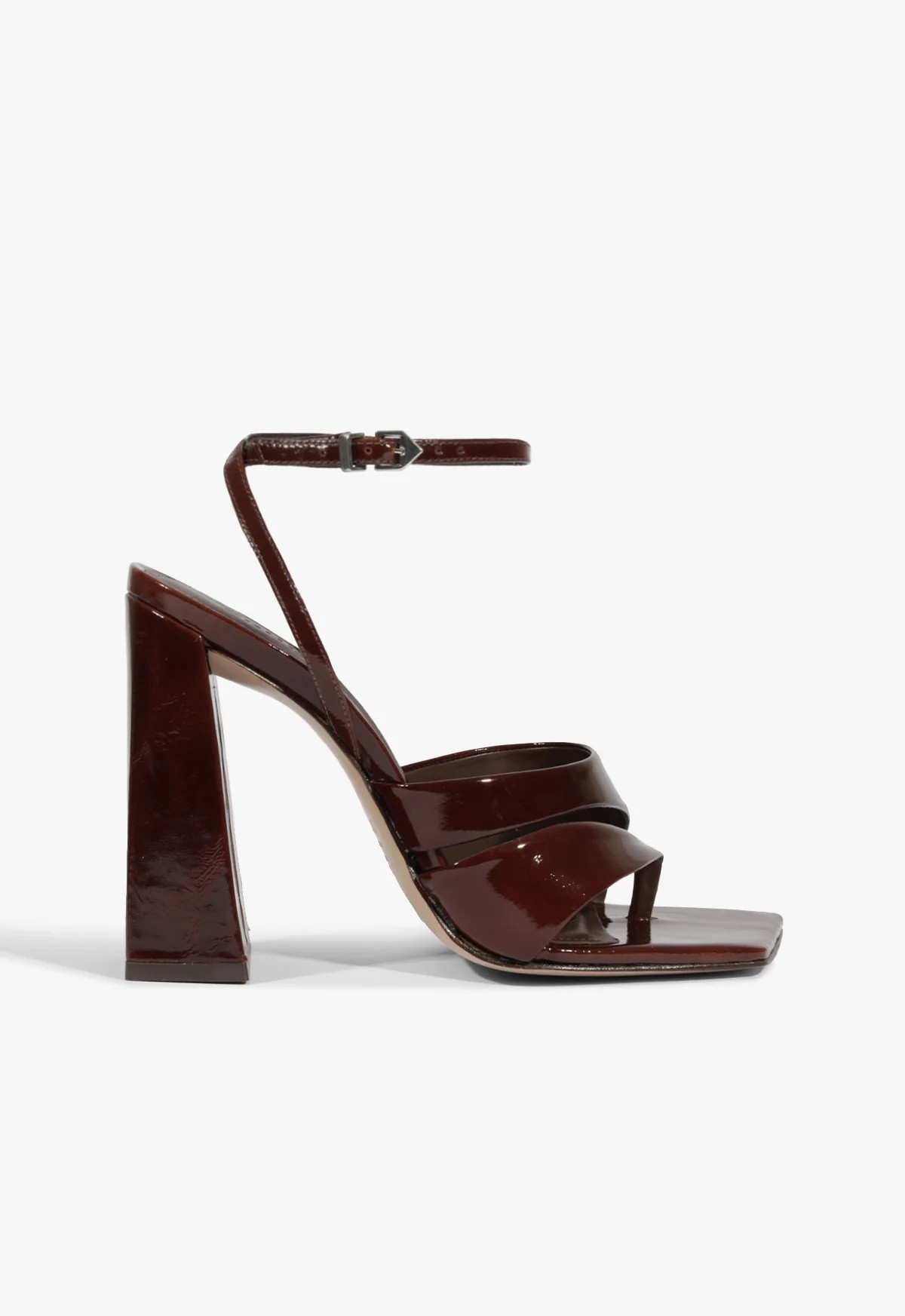 Madeline Block Sandal | Brown | Leather | Schutz (US)