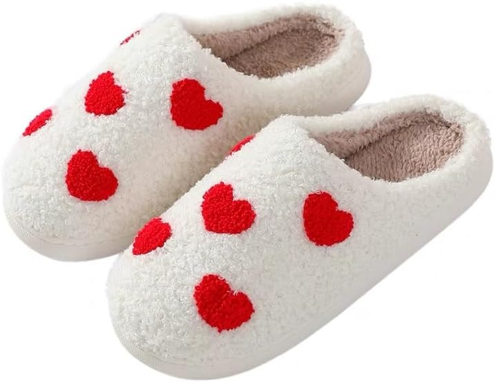 MVYNUL Unisex Meet Me at Midnight Slippers Soft Embroidered Plush Fluffy Warm Home Slippers Indoo... | Amazon (US)