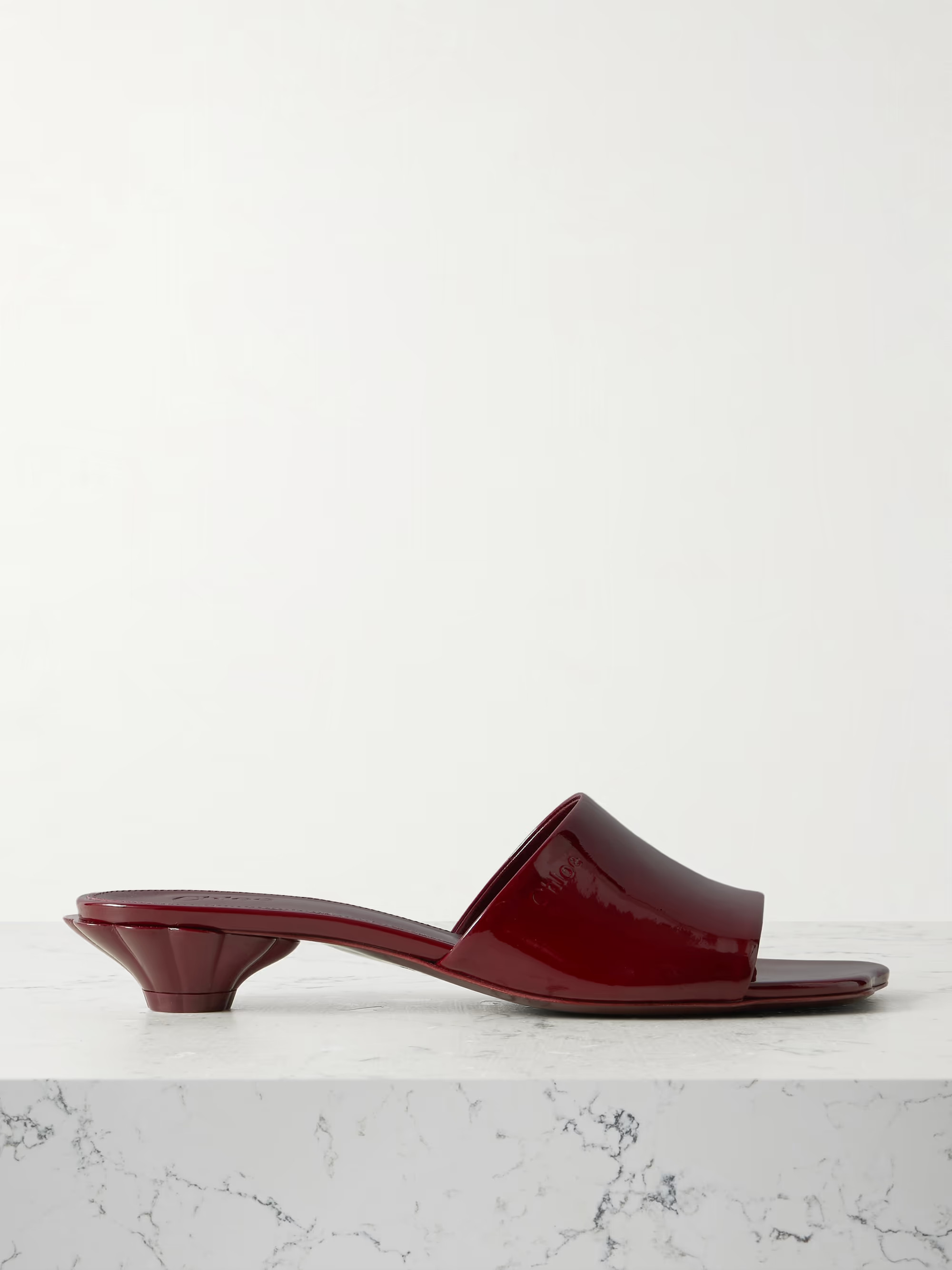 Flower patent-leather sandals | NET-A-PORTER (US)