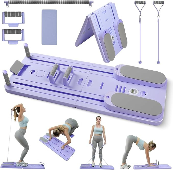 Upgraded Split Pilates Board-Pilates Reformer Set 6 in 1 Multifunctional Abdominal Fitness Board ... | Amazon (US)
