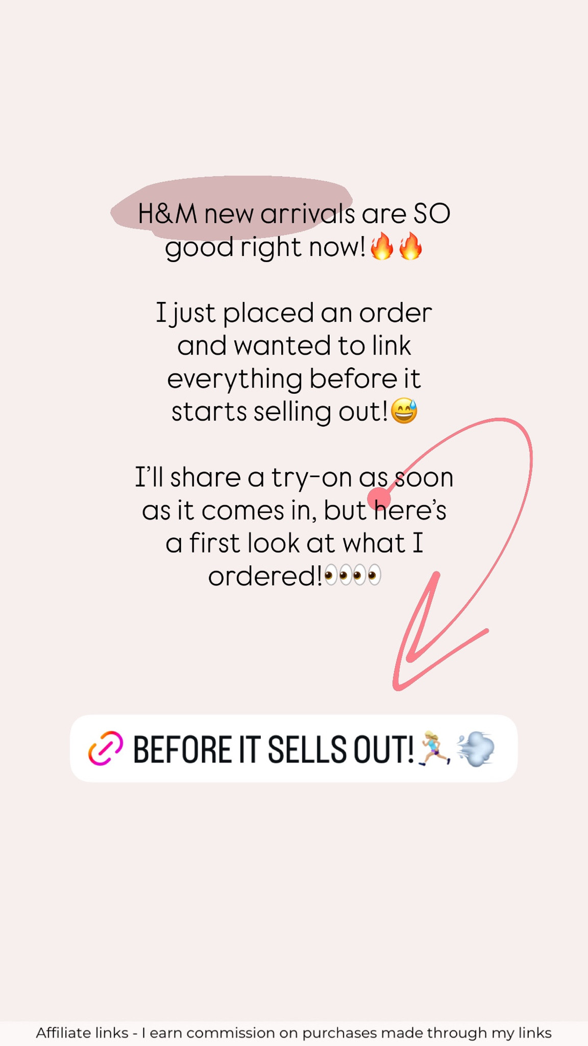 Affiliate links - I earn commission on purchases made through my links | H&M spring haul