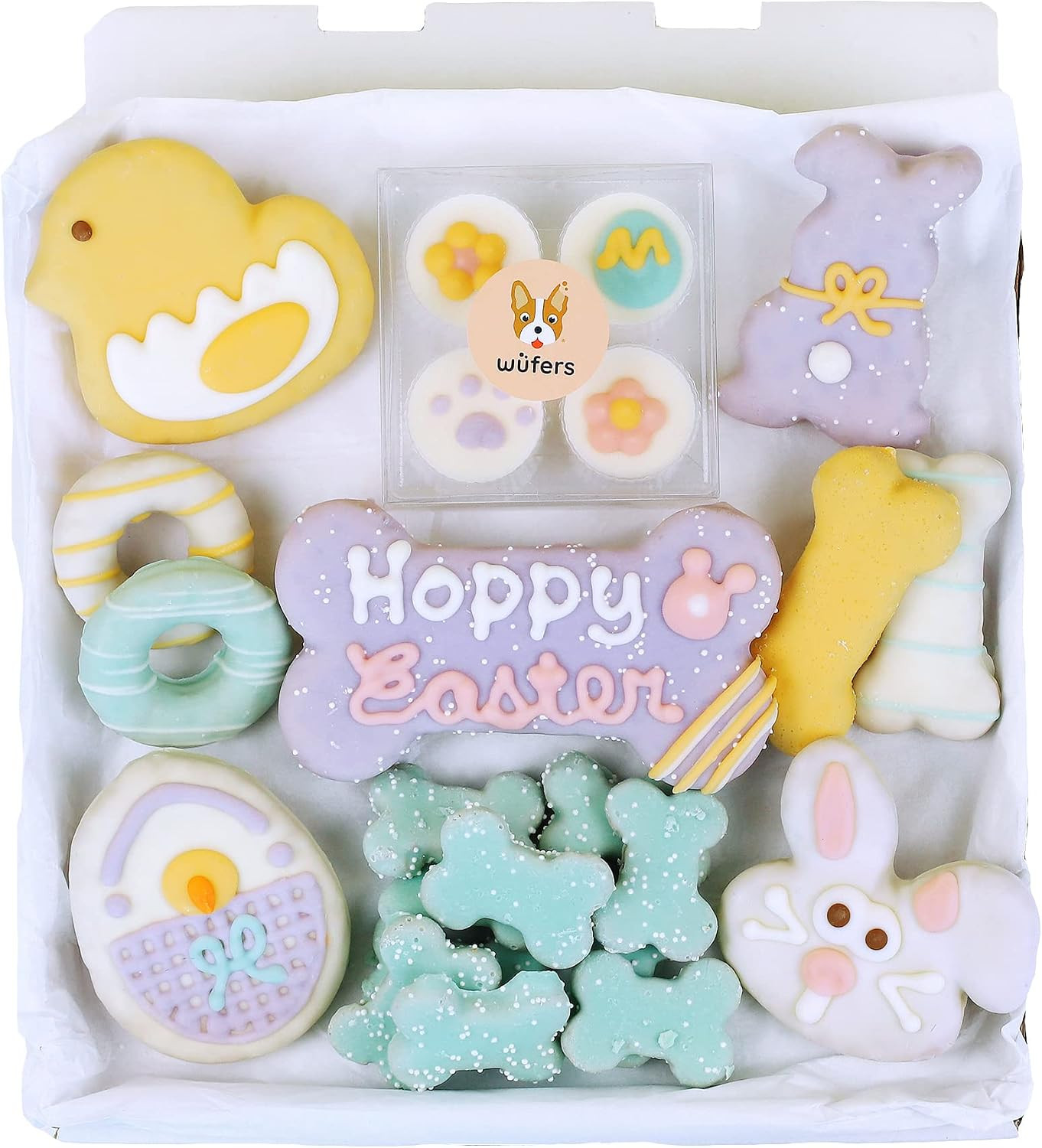 Wüfers Easter Dog Cookie Box | Handmade Hand-Decorated Dog Treats | Dog Gift Box Made with Local... | Amazon (US)