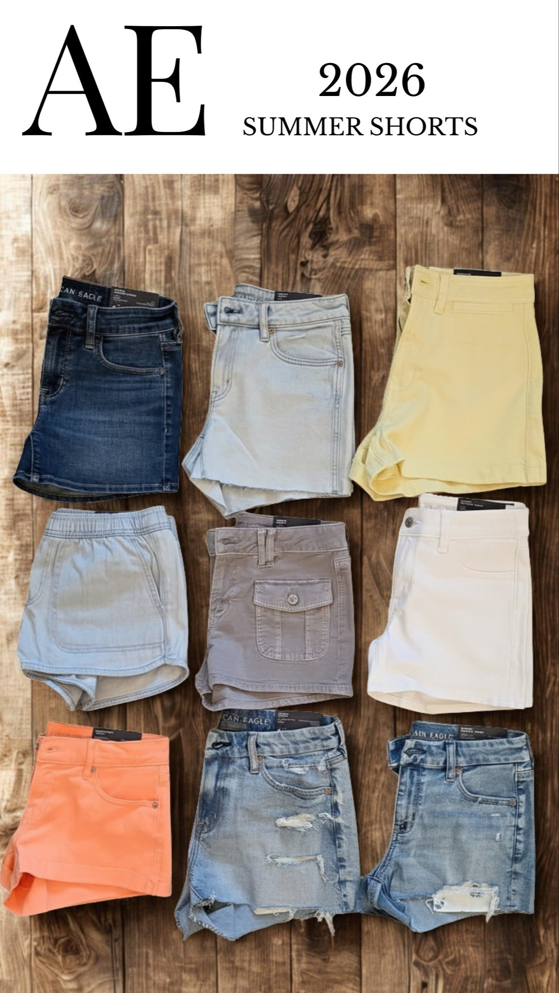 The BEST American Eagle shorts from this season 🔥9 styles all in one post — high rise, curvy fit, mom shorts, distressed denim, and classic cutoffs.These AE denim shorts are flattering, comfortable, and easy to style for summer outfits, beach days, and everyday wear.Different washes + fits so you can find your perfect pair.Tap to shop all 9 styles 👇#ltkfinds #denimshorts #summerfashion

#LTKFestival #LTKSeasonal #LTKOver40