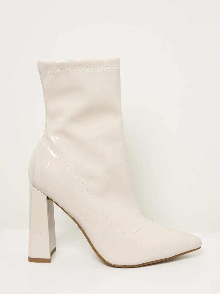 SHUZIA Closed Toe Above Ankle Heeled Booties Holiday Vacay Vibe For And Summer Shoes Spring Shoes Spring Break Easter | SHEIN