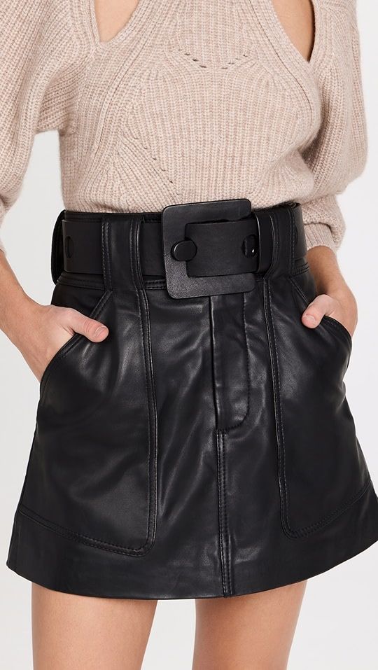 Sea Ayden Leather Mini Skirt | SHOPBOP | Shopbop