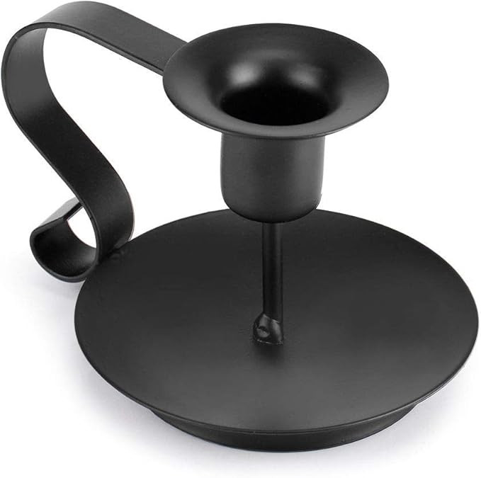 Candlestick Holders Black Candle Holder,Wrought Iron Taper Candle Holder,Iron Candle Holders (1) | Amazon (US)
