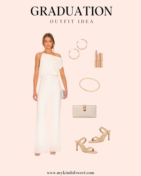 It’s Graduation season and I am loving this Revolve Ivory Jumpsuit. The Shopbob gold earrings and Bloomingdale’s slim zip wallet are the perfect pairing. 

#LTKSeasonal #LTKGiftGuide #LTKStyleTip