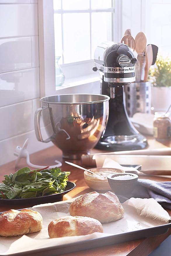 KitchenAid KSM150FEOB Value Bundle Artisan 5 Quart Stand Mixer, Onyx Black | Amazon (US)