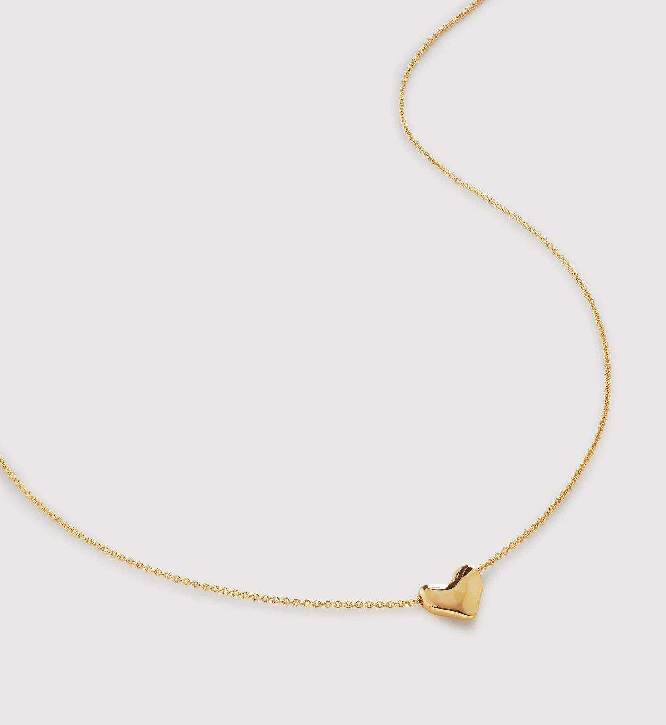 Heart Chain Necklace Adjustable 41-46cm/16-18' | Monica Vinader | Monica Vinader (US)