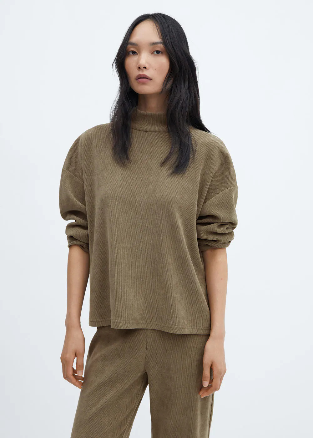 High collar sweatshirt | MANGO (US)