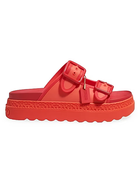 Lucy Rubber Flatform Sandals | Saks Fifth Avenue