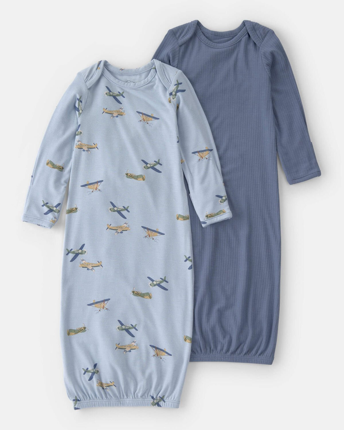 Baby Boy 2-Pack Plane PurelySoft Sleeper Gowns - Blue | Carter's Inc