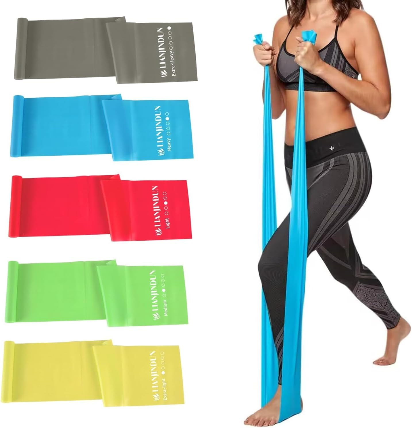 Resistance Bands for Working Out, Physical Therapy, Exercise, Pilates, Yoga | Amazon (US)