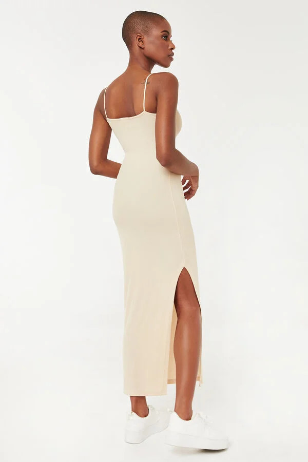 Ribbed Bodycon Side Slit Dress | Ardene