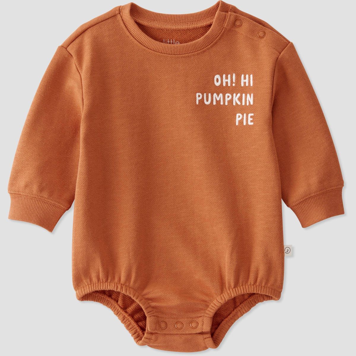 Little Planet by Carter's Organic Baby Sweatshirt Bodysuit - Orange | Target