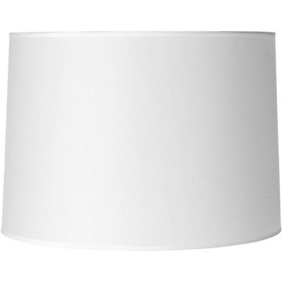 Brentwood Hardback White Medium Drum Paper Lamp Shade 15" Top x 16" Bottom x 11" Slant x 11" High... | Target