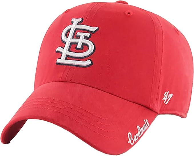'47 St Louis Cardinals Red Clean Up Adjustable Hat, Adult Women's One Size Fits All | Amazon (US)